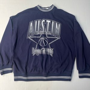 Divided H&M Navy Blue Oversized Crewneck- XS